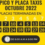 Pico Placa Octubre 2022